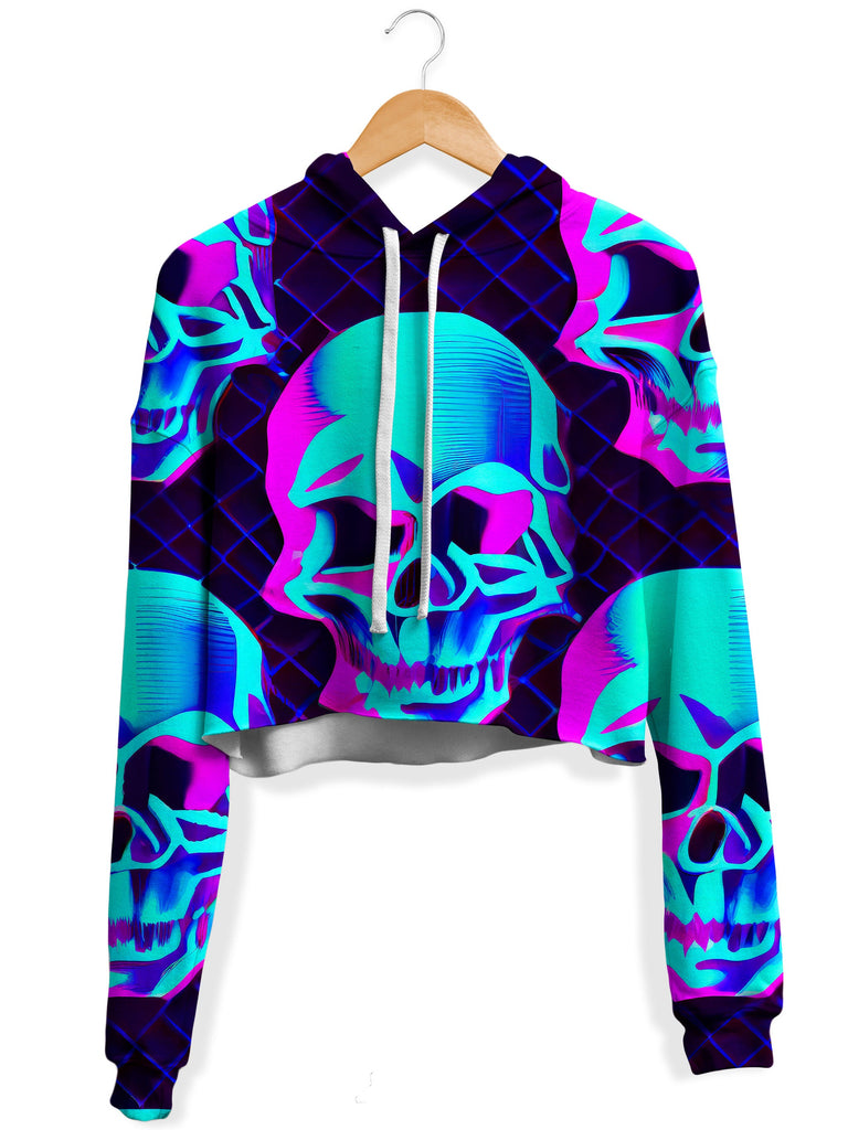 iEDM - Night Trek Fleece Crop Hoodie