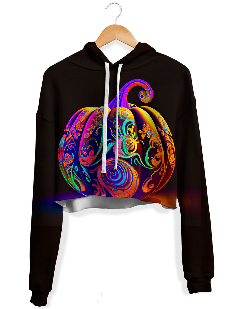 iEDM - Pumpkin Spice Fleece Crop Hoodie