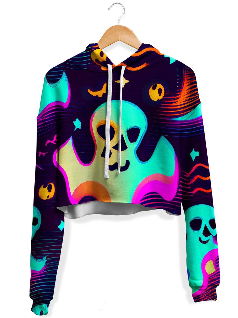 iEDM - Spooky Season Fleece Crop Hoodie