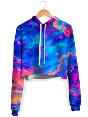 Storybook Sky Fleece Crop Hoodie