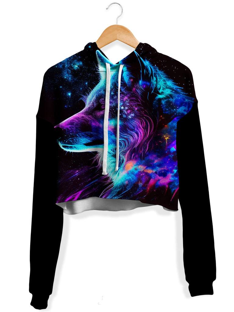 iEDM - Facing Orion Fleece Crop Hoodie