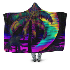 Neon Nights Hooded Blanket