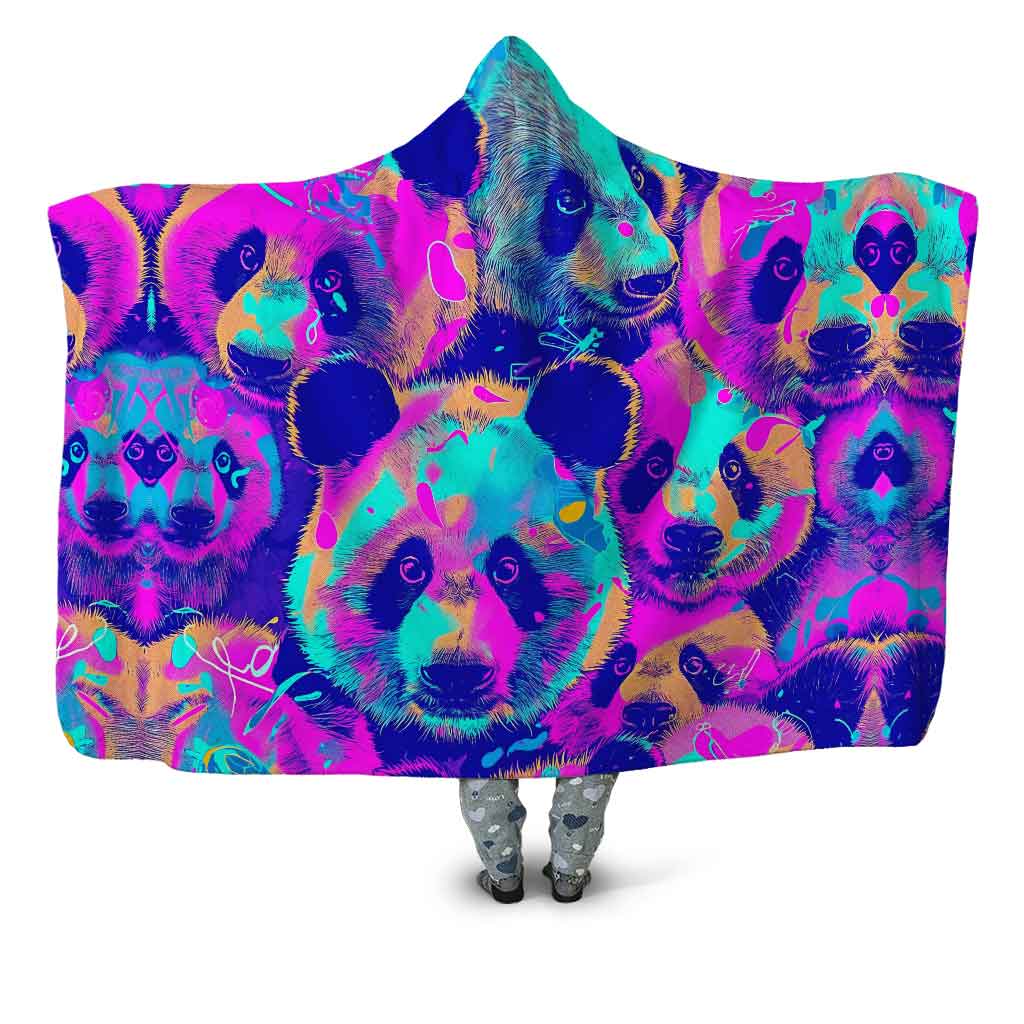 Panda Melt Hooded Blanket iEDM Epic Hoodie