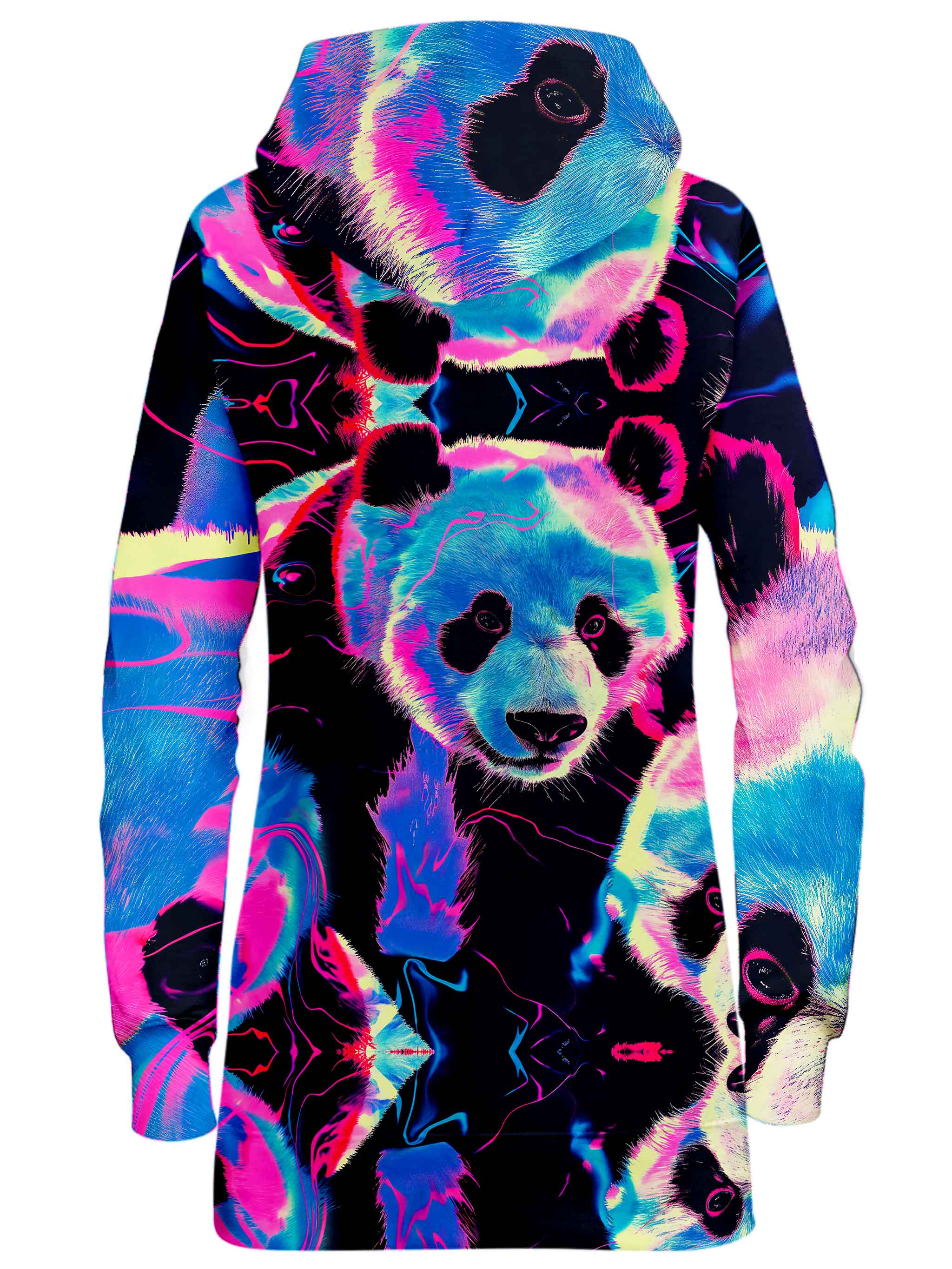 Panda Peaking Hoodie Dress iEDM Epic Hoodie