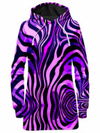 Noir Stripes Hoodie Dress iEDM Epic Hoodie