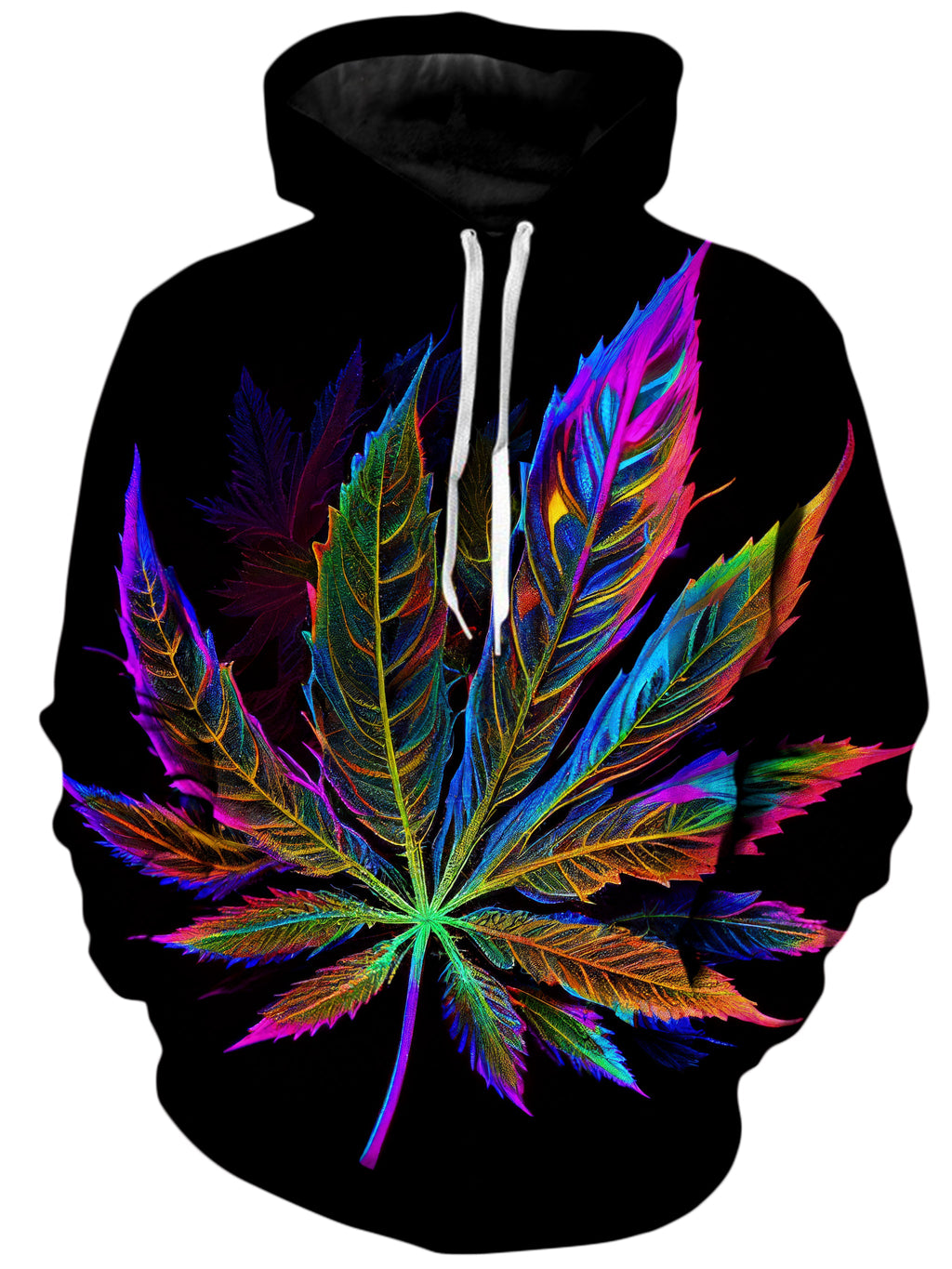 Blacklight Weed Unisex Hoodie iEDM Epic Hoodie