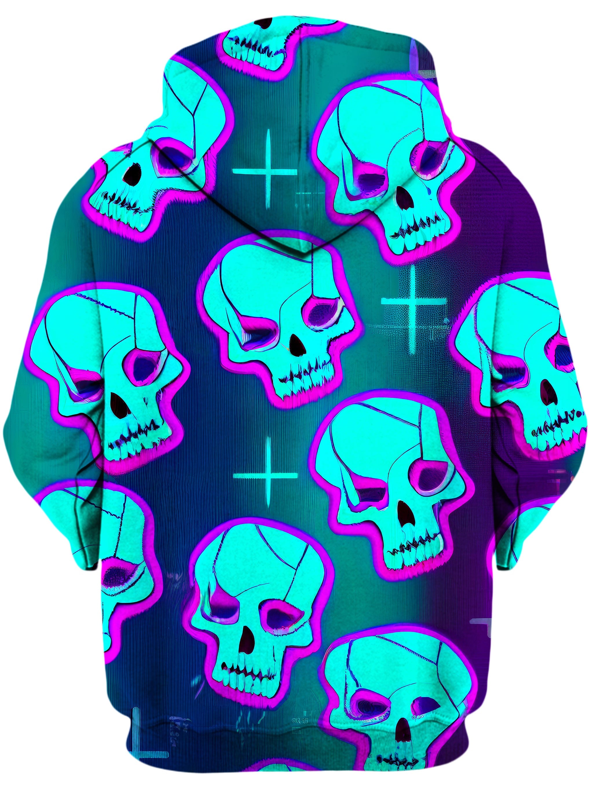 Neon Fright Unisex Zip-Up Hoodie iEDM Epic Hoodie