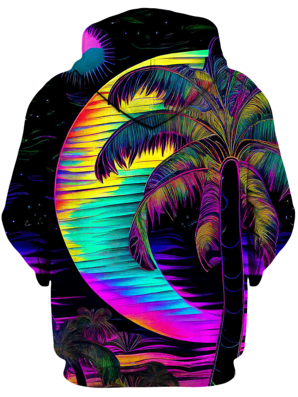 Neon Nights Unisex Zip-Up Hoodie iEDM Epic Hoodie