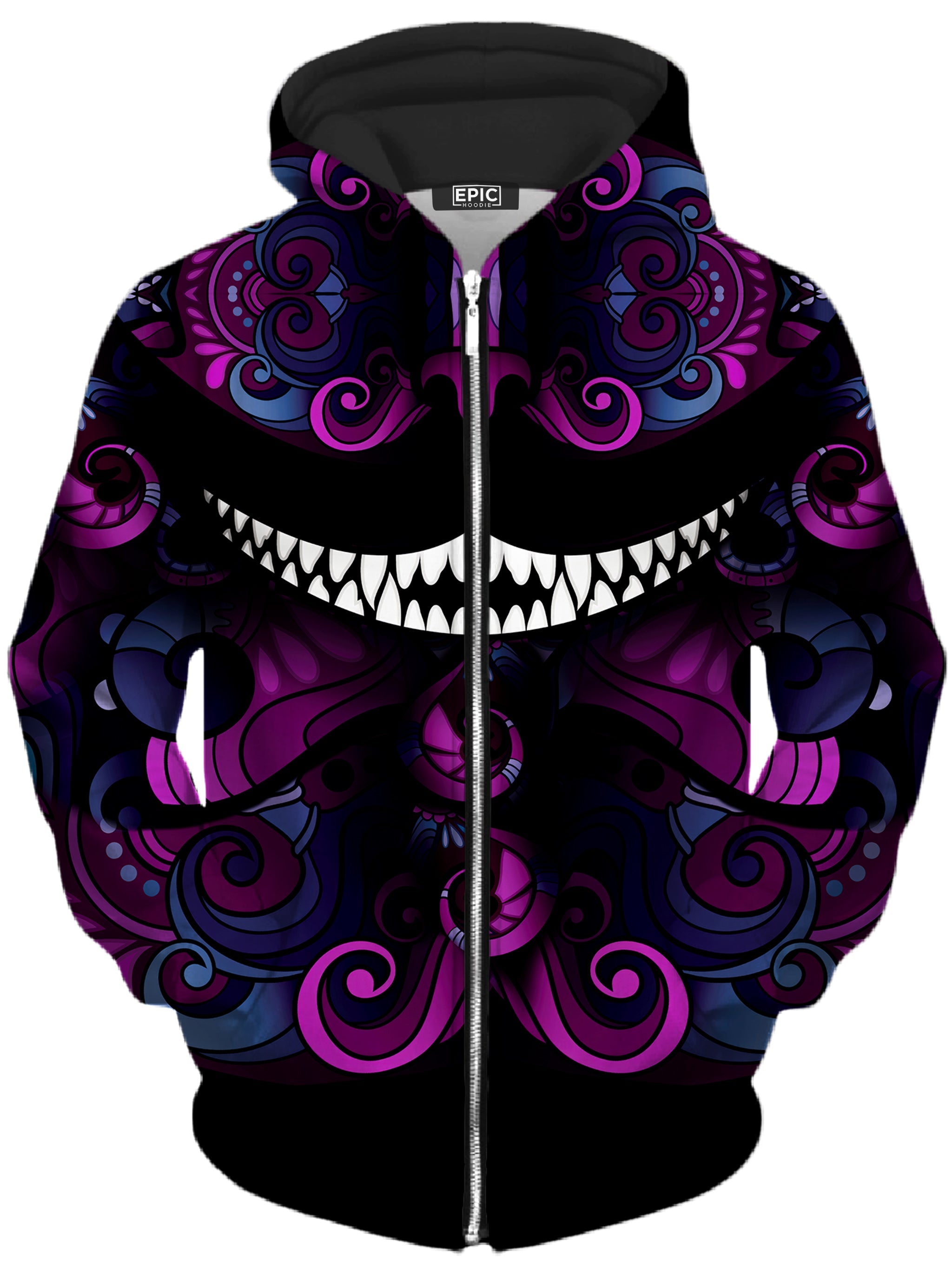 Down The Rabbit Hole Unisex Zip-Up Hoodie iEDM Epic Hoodie