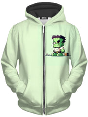 Franky Unisex Zip-Up Hoodie