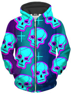 Neon Fright Unisex Zip-Up Hoodie iEDM Epic Hoodie