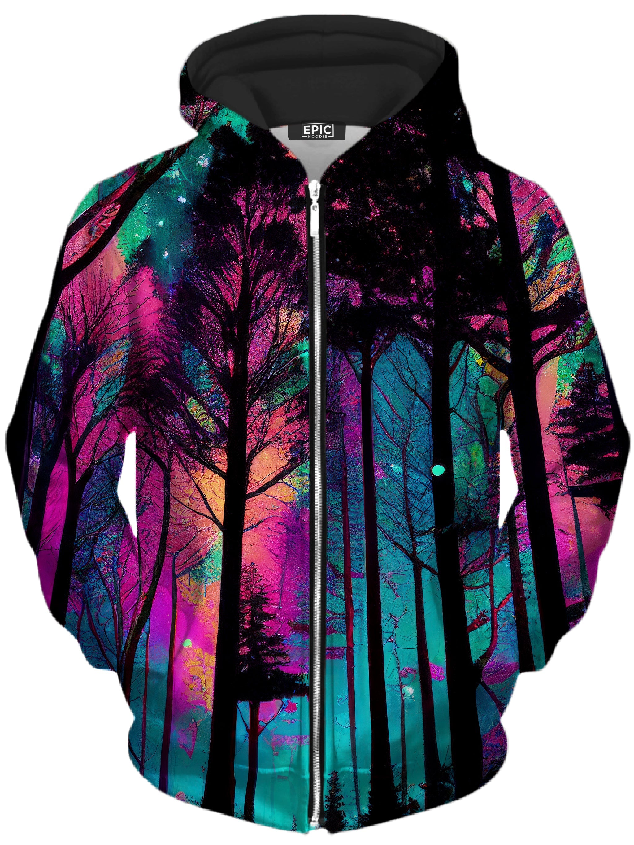 Psilo Woods Unisex Zip-Up Hoodie iEDM Epic Hoodie