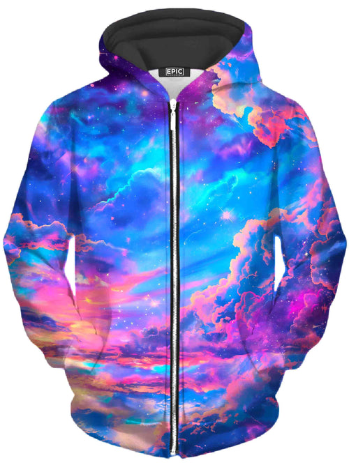 Storybook Sky Unisex Zip-Up Hoodie iEDM Epic Hoodie