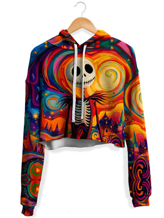 iEDM - Jack's Cosmic Dream Fleece Crop Hoodie