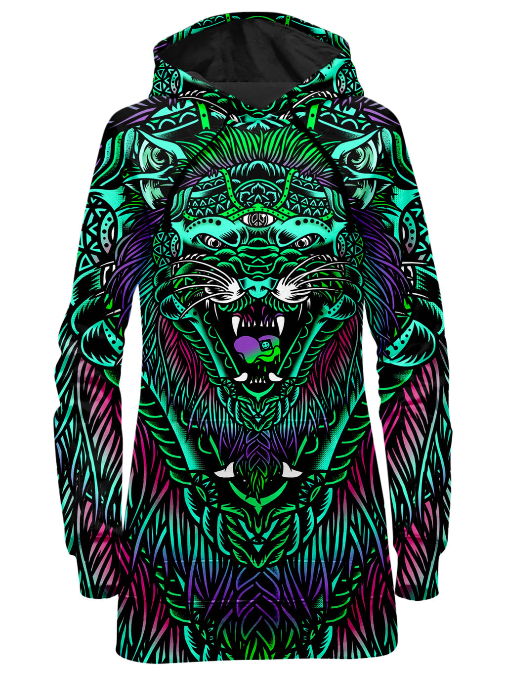 Acid Tiger Hoodie Dress Set 4 Lyfe Epic Hoodie