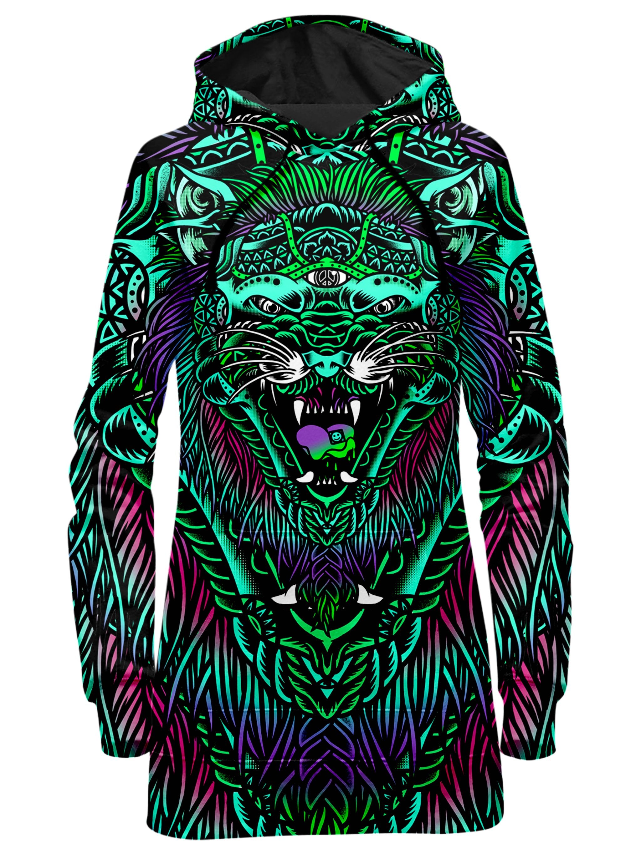 Acid Tiger Hoodie Dress Set 4 Lyfe Epic Hoodie