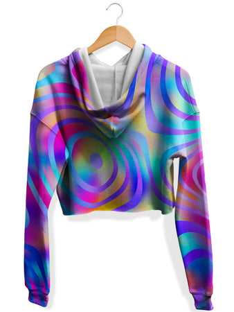 Art Designs Works - Cali Dreaming Fleece Crop Hoodie