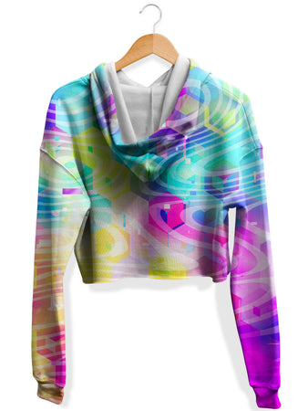 Art Designs Works - Daytrip Fleece Crop Hoodie