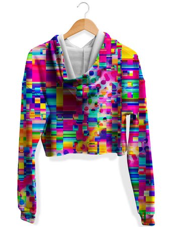 Art Designs Works - No Signal Fleece Crop Hoodie