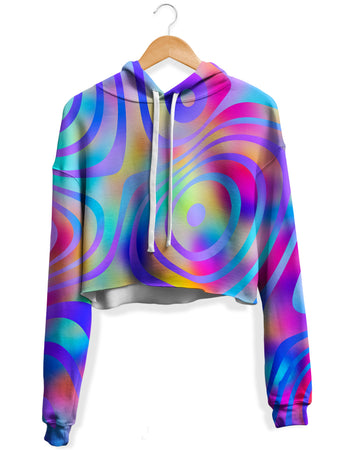 Art Designs Works - Cali Dreaming Fleece Crop Hoodie