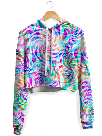 Art Designs Works - Daydreams Fleece Crop Hoodie