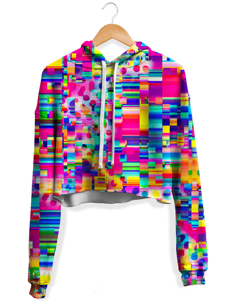 Art Designs Works - No Signal Fleece Crop Hoodie