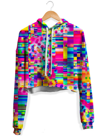Art Designs Works - No Signal Fleece Crop Hoodie