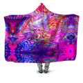 Glitch Waves Hooded Blanket Art Designs Works Epic Hoodie