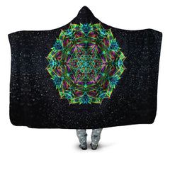 Green Warp Hooded Blanket