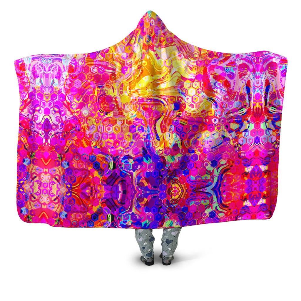 Ornate Drip Hooded Blanket Art Designs Works Epic Hoodie