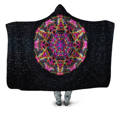 Pastel Warp Hooded Blanket
