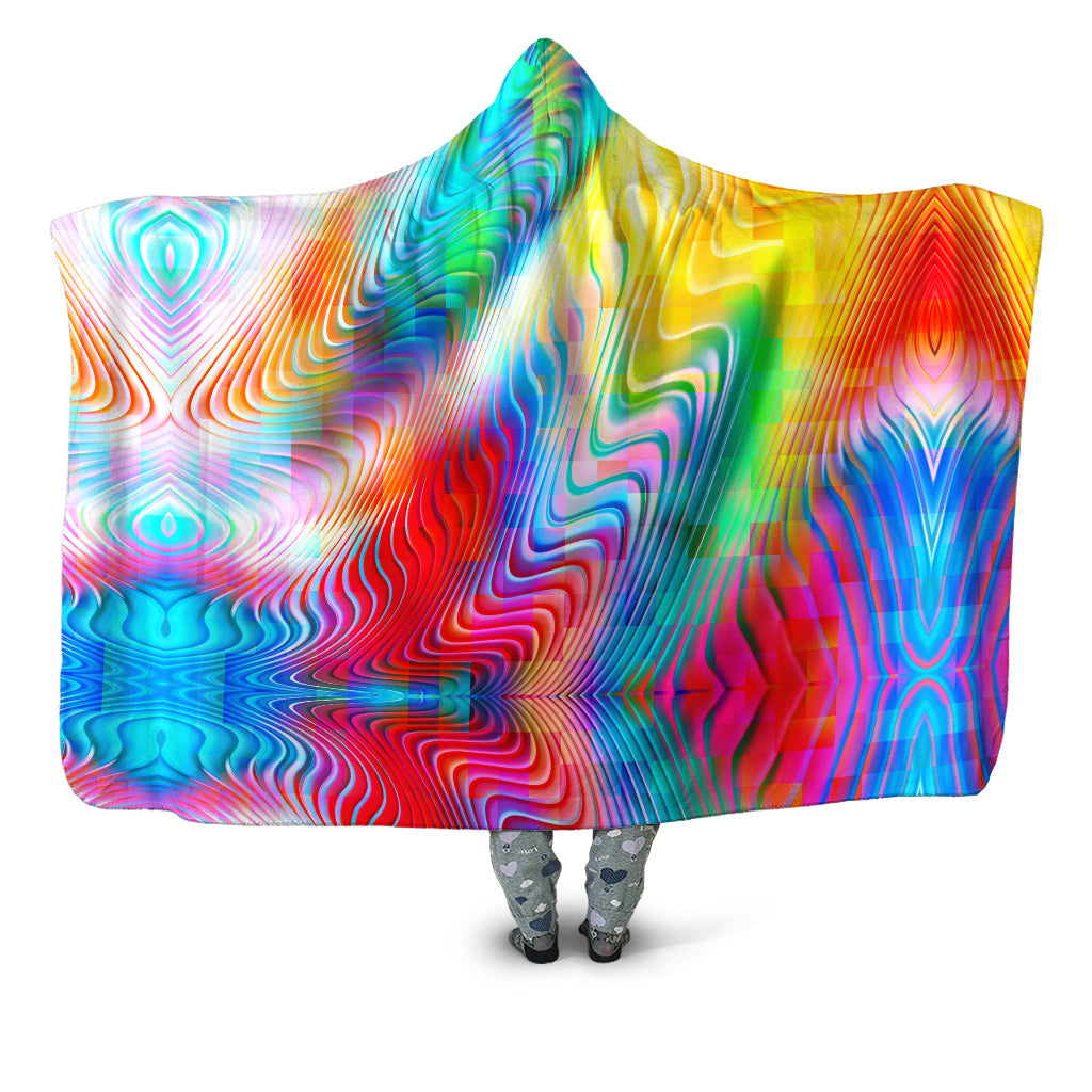 Rainbow Prism Hooded Blanket Art Designs Works Epic Hoodie