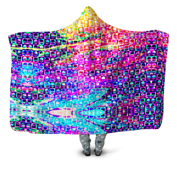 Art Designs Works - Skull Fam Purple Hooded Blanket