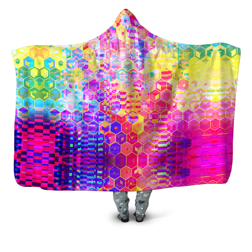 Spectral Cubes Hooded Blanket Art Designs Works Epic Hoodie