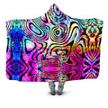 Psytrance Hooded Blanket Art Designs Works Epic Hoodie