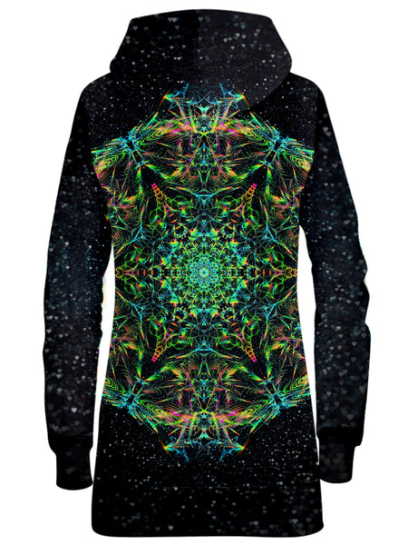 Art Designs Works - Green Prism Hoodie Dress