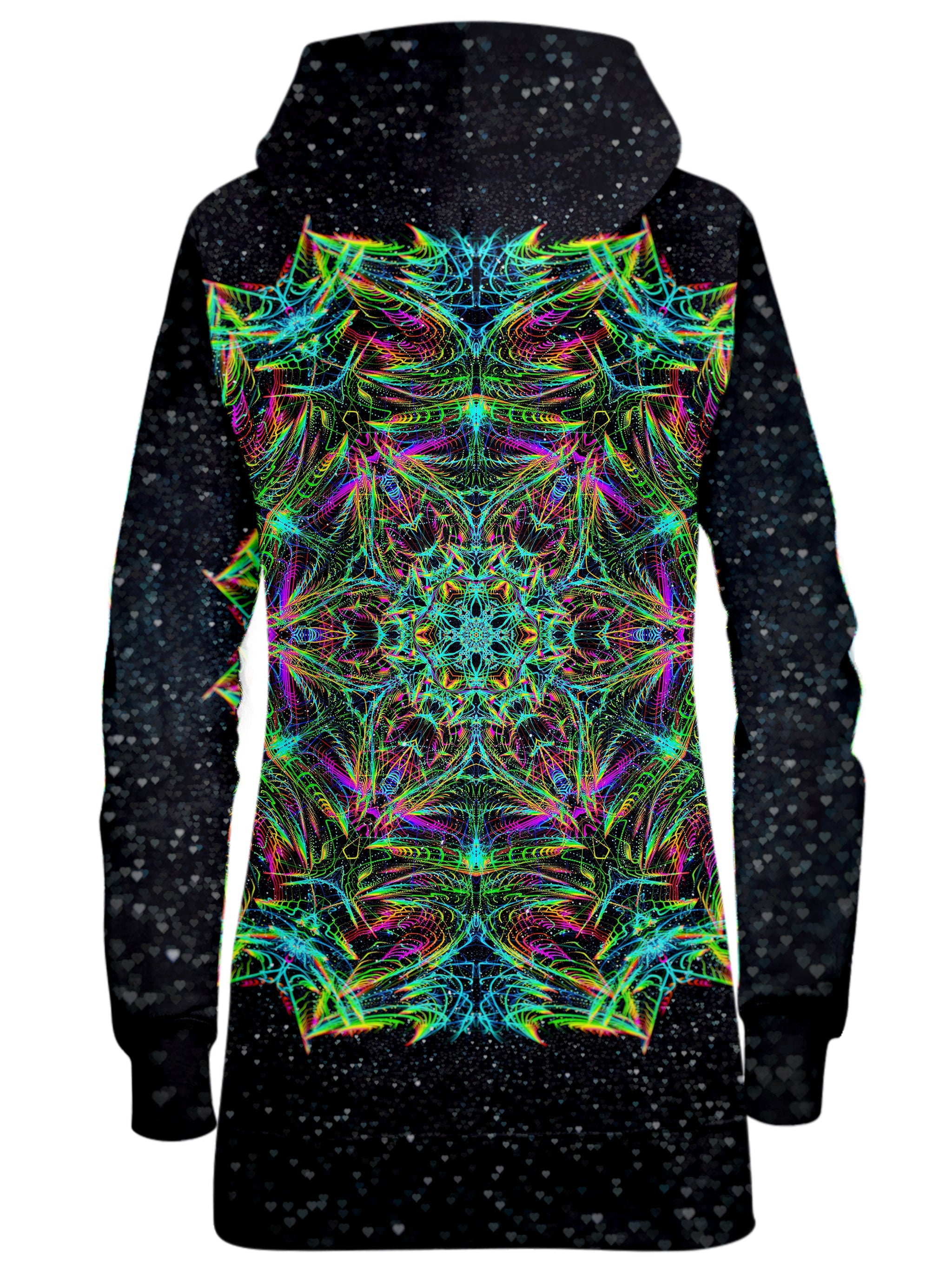 Green Warp Hoodie Dress Art Designs Works Epic Hoodie