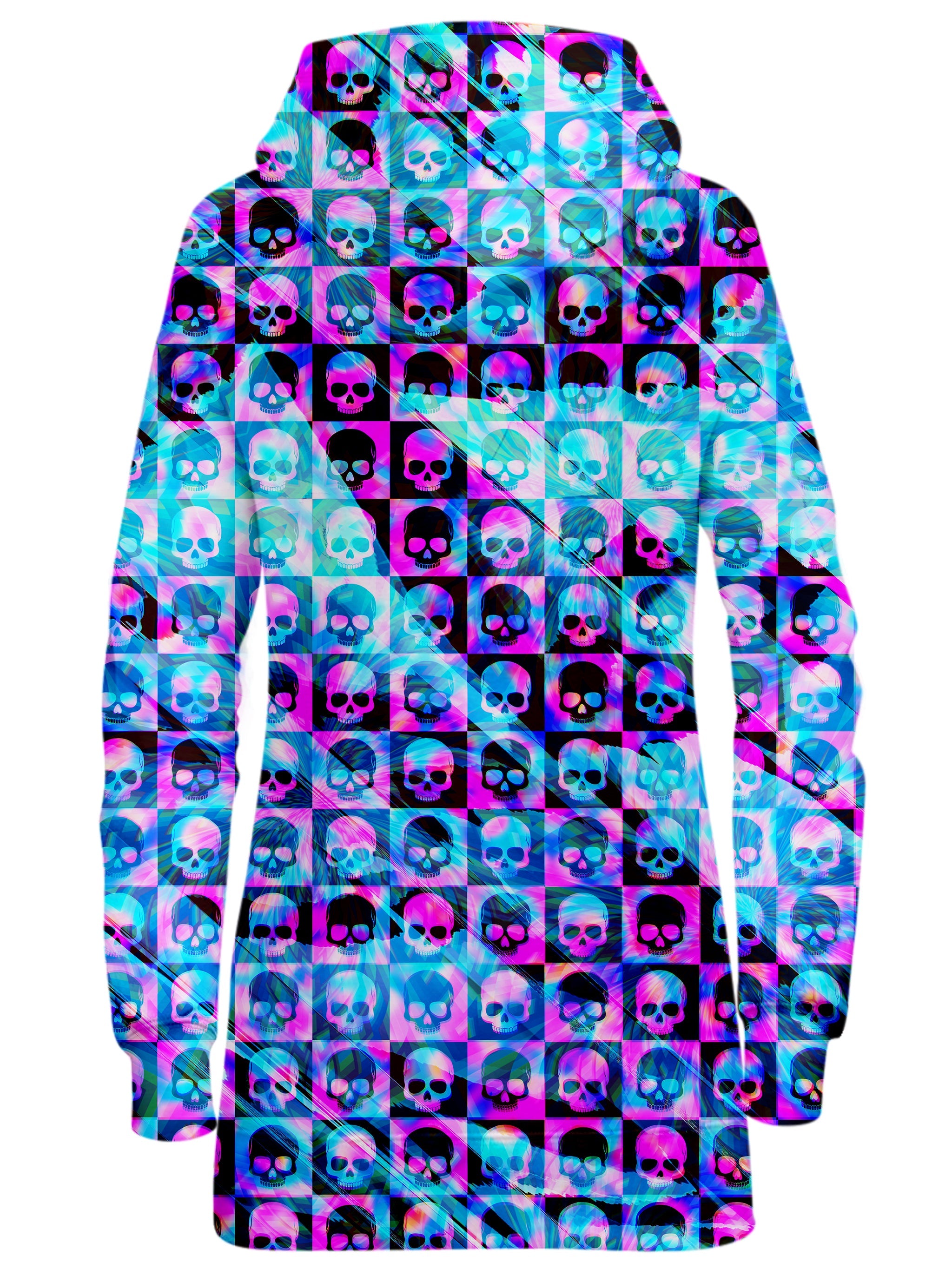 Skull Fam Blue Hoodie Dress Art Designs Works Epic Hoodie