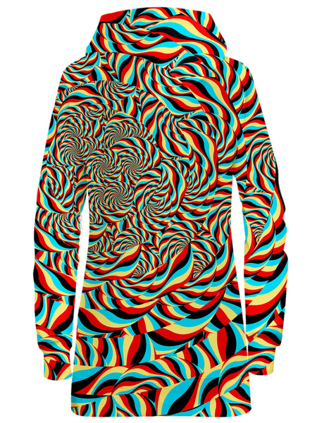 Art Designs Works - Trippy Swirl Hoodie Dress