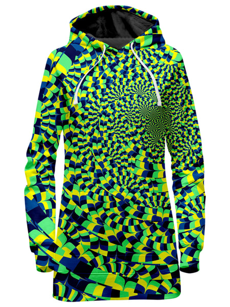 Art Designs Works - Green Portal Hoodie Dress