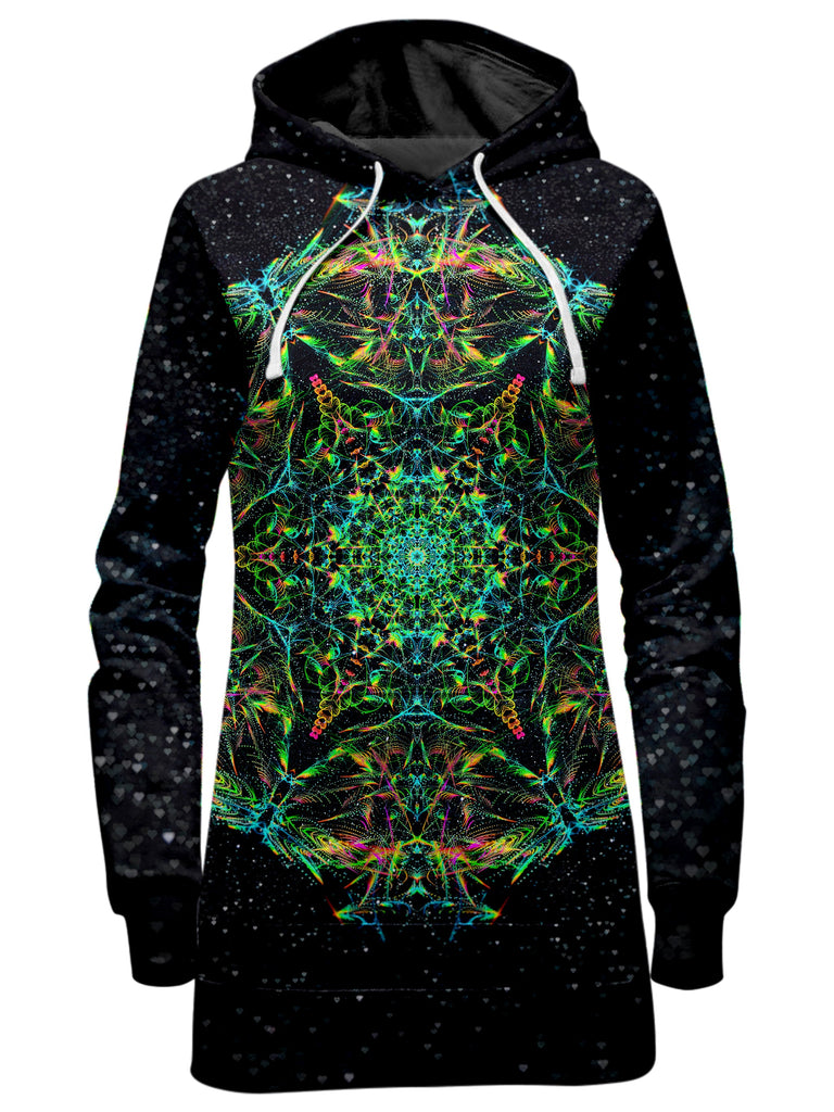 Art Designs Works - Green Prism Hoodie Dress