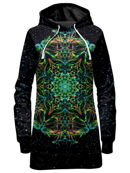 Art Designs Works - Green Prism Hoodie Dress