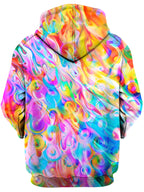 Blissful Drip Unisex Zip-Up Hoodie Art Designs Works Epic Hoodie