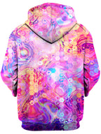 Purple Mirage Unisex Zip-Up Hoodie Art Designs Works Epic Hoodie