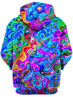 Rainbow Ripples Unisex Zip-Up Hoodie Art Designs Works Epic Hoodie
