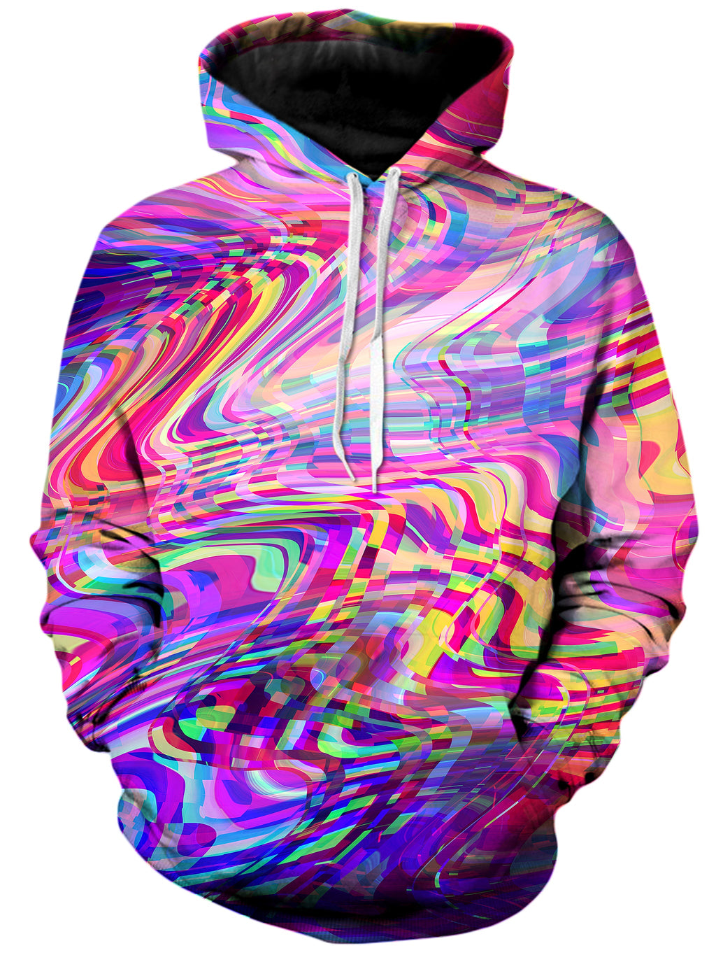 Glitch Waves Unisex Hoodie Art Designs Works Epic Hoodie