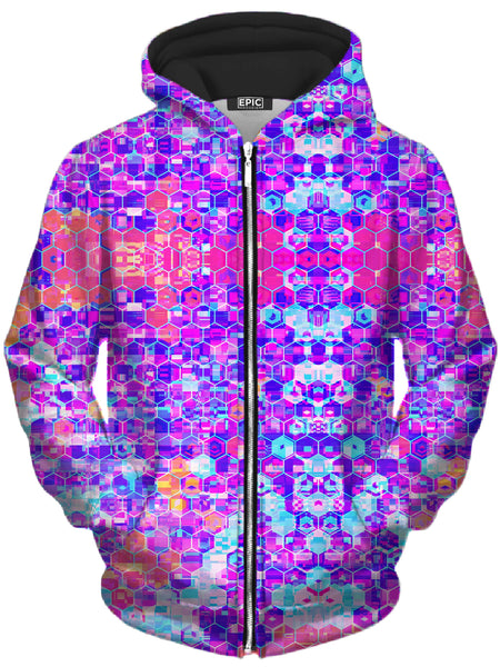 Art Designs Works - Blocks Of Life Unisex Zip-Up Hoodie