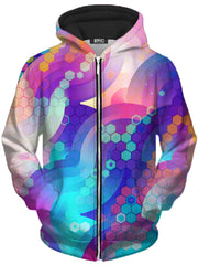 Bubbly Unisex Zip-Up Hoodie