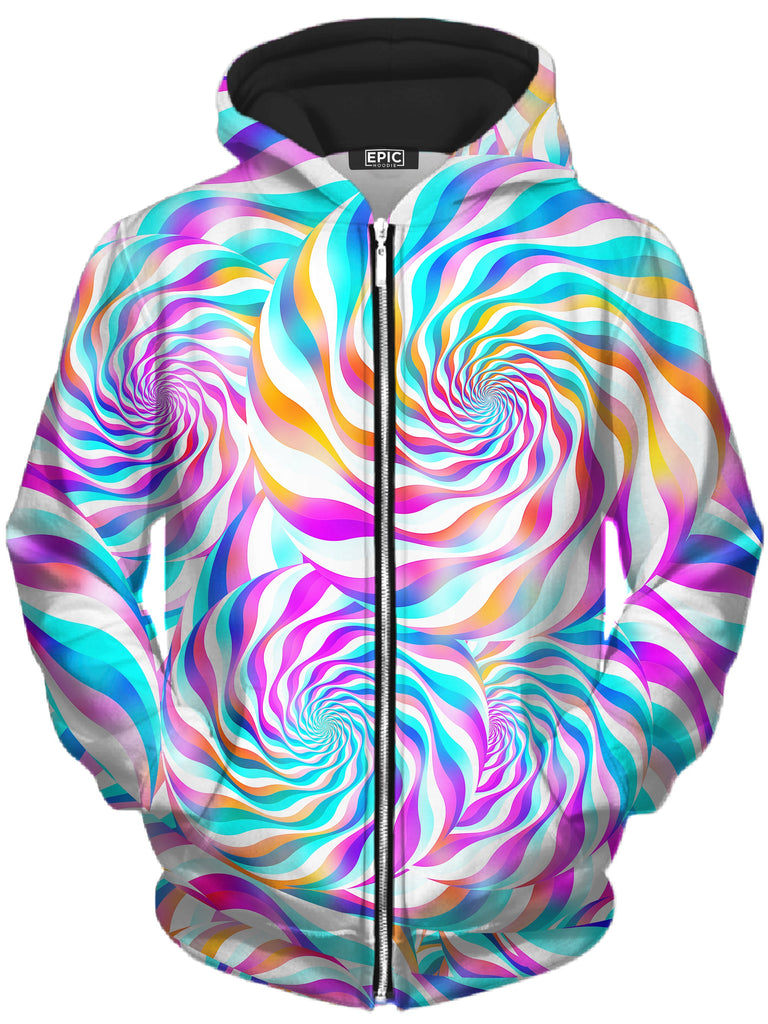 Art Designs Works - Cloud Surfing Unisex Zip-Up Hoodie