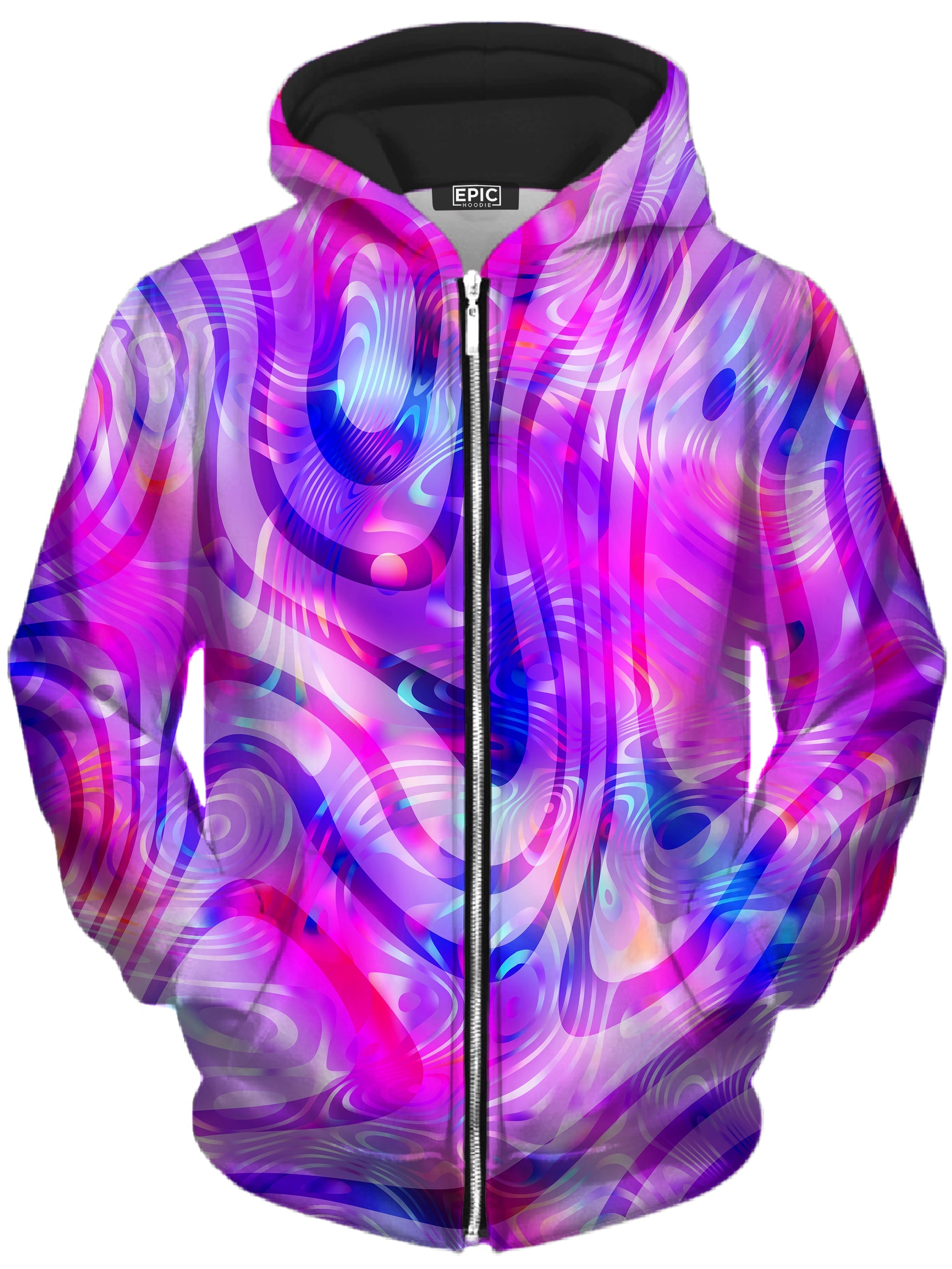 Dilated Unisex Zip-Up Hoodie Art Designs Works Epic Hoodie